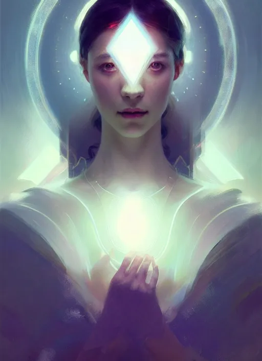 Prompt: symmetry!! portrait of a beautiful princess, sci - fi, glowing lights!! intricate, elegant, highly detailed, digital painting, artstation, concept art, smooth, sharp focus, illustration, ethereal, ominous, misty, by ruan jia and jeremy mann and alphonse mucha, 8 k