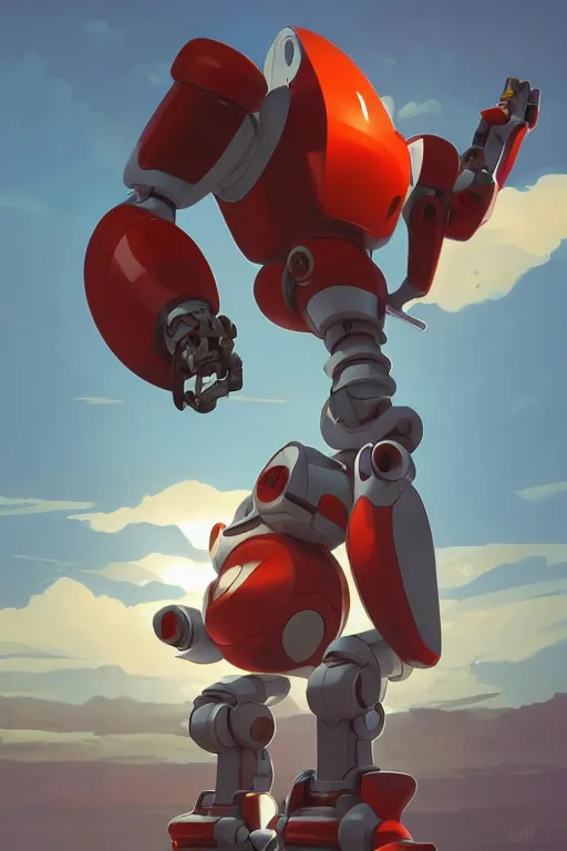 Image similar to metabots medabots medarotto medarot robot minimalist comics, behance hd by jesper ejsing, by rhads, makoto shinkai and lois van baarle, ilya kuvshinov, rossdraws global illumination ray tracing hdr radiating a glowing aura