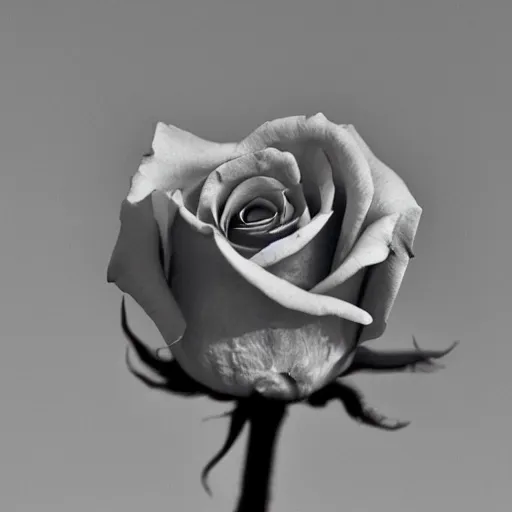 Prompt: photo of a rose by shani tri