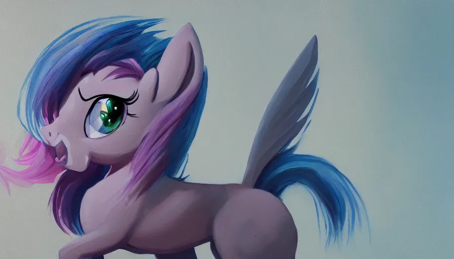 Prompt: a beautiful painting of my little pony, ray traced lighting by kalin popov and greg rutkowski