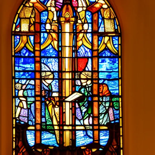 Boehm Stained Glass Blog: Mini Rainbow Stained Glass Church Window