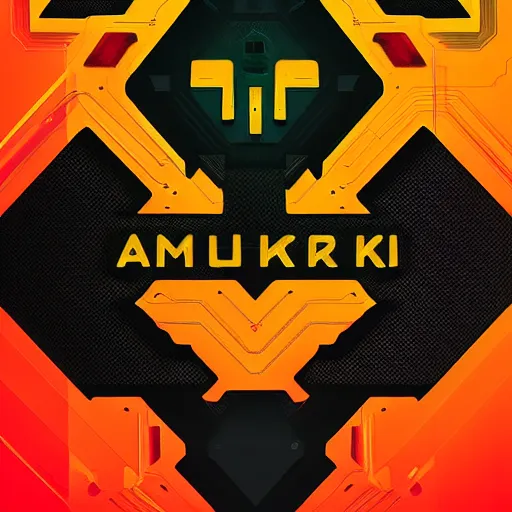 Image similar to demo poster of a stylized font, cyberpunk, behance, hd