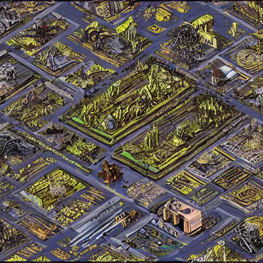 Image similar to Hell with fire and brimstone and littered devils everywhere, axonometric exploded view, high detail, 8k, photorealistic