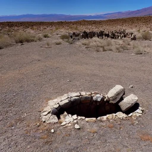 Image similar to megalithic spaceport ruins in death valley