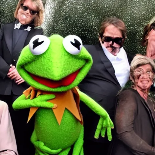 celebrating kermit the frogs funeral, full muppet cast Stable