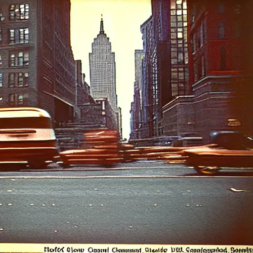 Image similar to Beautiful colored-photo cameraphone 1929 soft Photograph of 1990 New York city street