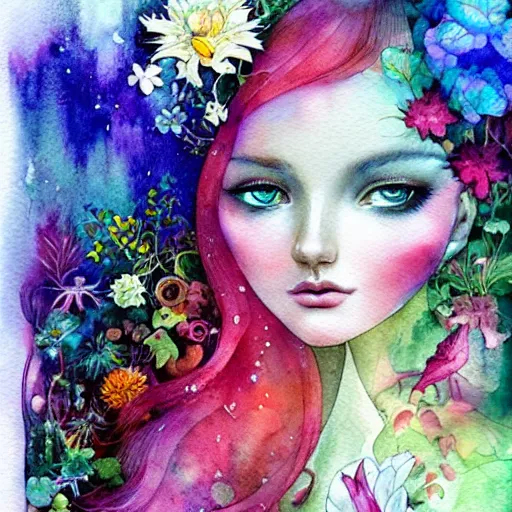 Image similar to watercolor garden by anna dittmann