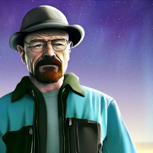 Prompt: Walter White in Super Smash Bros