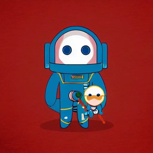 Prompt: astronaut 2d game character by Jjutang Ha