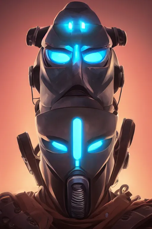 Image similar to epic mask helmet robot ninja portrait stylized as fornite style game design fanart by concept artist gervasio canda, behance hd by jesper ejsing, by rhads, makoto shinkai and lois van baarle, ilya kuvshinov, rossdraws global illumination radiating a glowing aura global illumination ray tracing hdr render in unreal engine 5