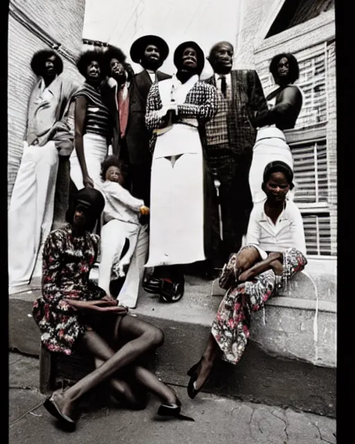 Prompt: Eccentrics of Harlem, c1970, photography by Annie Liebowitz