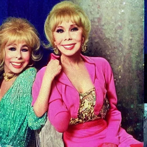 Prompt: “I dream of Jeanie with Barbara Eden”