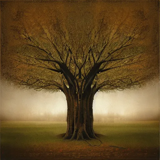 Prompt: tree of life by Dan Witz