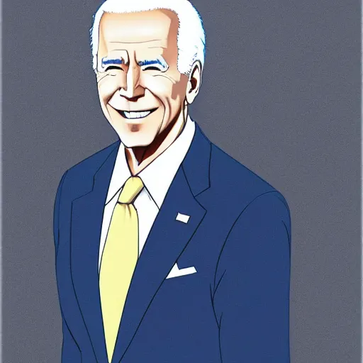 Image similar to “joe Biden anime key visual, pixiv”