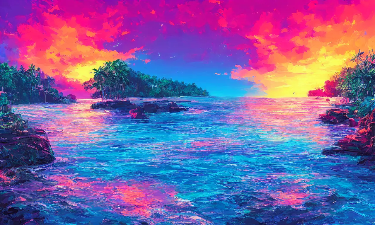 Image similar to paradise beach by alena aenami artworks in 4 k