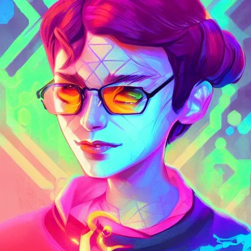 Image similar to skill magic geek inside matrix deepdream radiating a glowing aura stuff loot legends stylized digital illustration video game icon artstation lois van baarle, ilya kuvshinov, rossdraws,