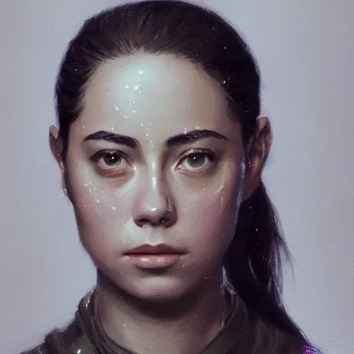 Prompt: portrait of a woman by greg rutkowski, she looks like rosa salazar, impeccable military composure, wearing tactical gear of the galactic alliance, star wars expanded universe, she is about 2 0 years old, highly detailed portrait, digital painting, artstation, concept art, smooth, sharp foccus ilustration, artstation hq