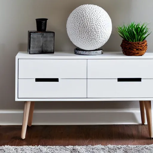 Image similar to white console table, brown legs, feels the beat, stock beauty, ball, pinata