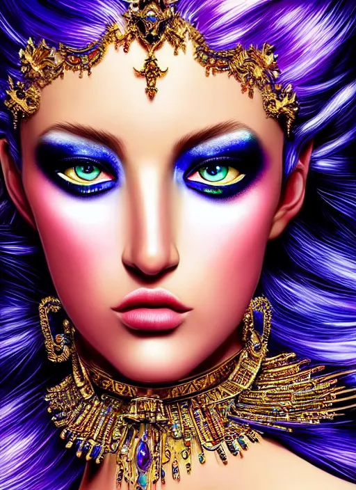 Prompt: rich snobby girl as the empress of nails. ultra detailed painting at 16K resolution and amazingly epic visuals. epically beautiful image. amazing effect, image looks gorgeously crisp as far as it's visual fidelity goes, absolutely outstanding. vivid clarity. ultra. iridescent. mind-breaking. mega-beautiful pencil shadowing. beautiful face. Ultra High Definition. godly shading. amazingly crisp sharpness. photorealistic 3D rendering on film cel processed twice..
