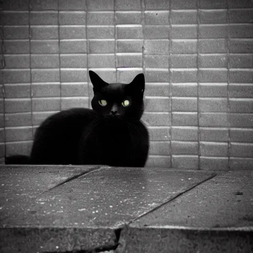 Prompt: Before, I could take a photo of a black cat in a coal bin at midnight. Now I can take a photo of a black cat in a coal bin at midnight... and see every hair