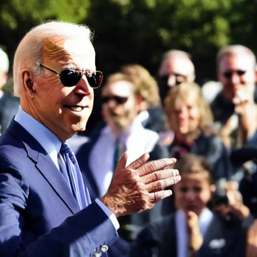 Image similar to joe biden, levitation photography