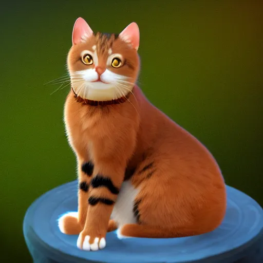 Prompt: a lifelike cat sitting on a planet, 4 k, photorealistic, artstation