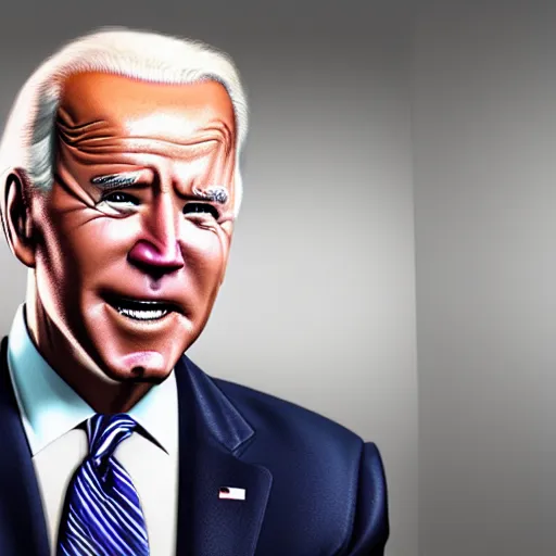 Image similar to joe biden on meth as seen in award winning animated pixar movie 4k octane render