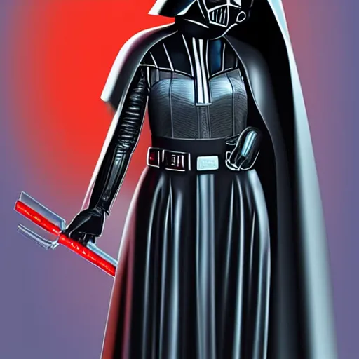 Image similar to female darth vader