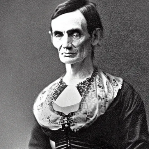 Prompt: 1880 photo of Abraham Lincoln’s beautiful daughter, Angelina Lincoln