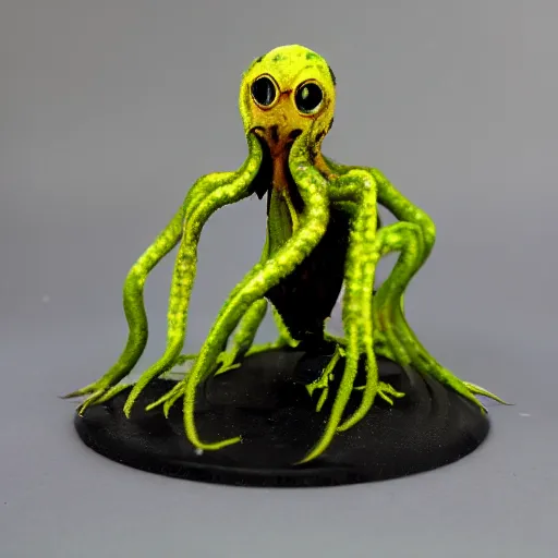 Prompt: a dark creature looking like a mix of a spider and an octopus. covered in oil and slime, with toxic dark fumes. ultra - realistic, 4 0 mm, detailed.