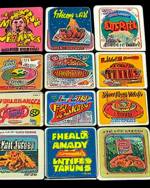 Prompt: a single wacky packages card from the 1 9 7 0 s
