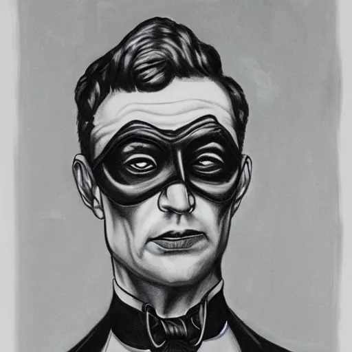 Image similar to portrait of the riddler