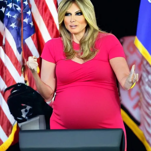 Image similar to pregnant Donald Trump