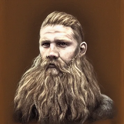 Image similar to a portrait of a viking