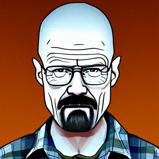 Prompt: walter white in the style of a pixar movie