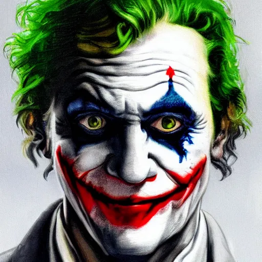 The Joker portrait painting by Rembrandt, 4K, detailed | Stable ...