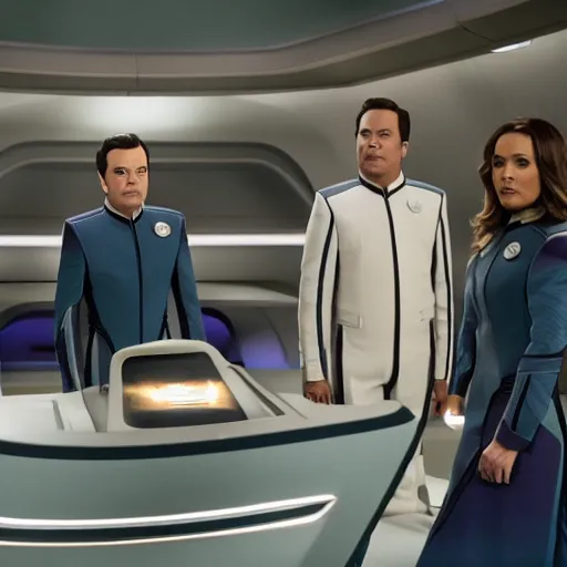 Image similar to the orville, seth macfarlane, tv show,