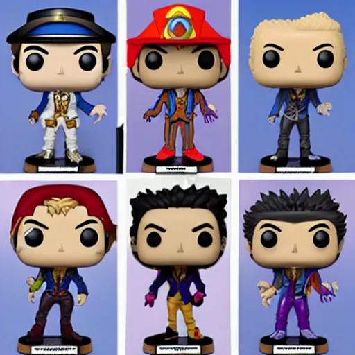 Image similar to jojos bizarre adventure, funko pop