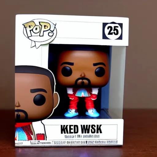 Image similar to Funko pop of Kanye West