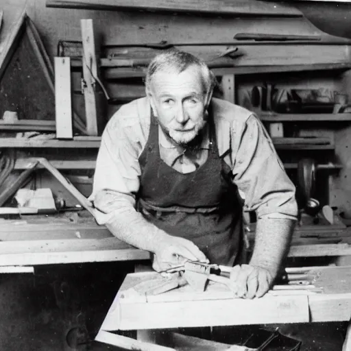 Image similar to carpenter in his workshop