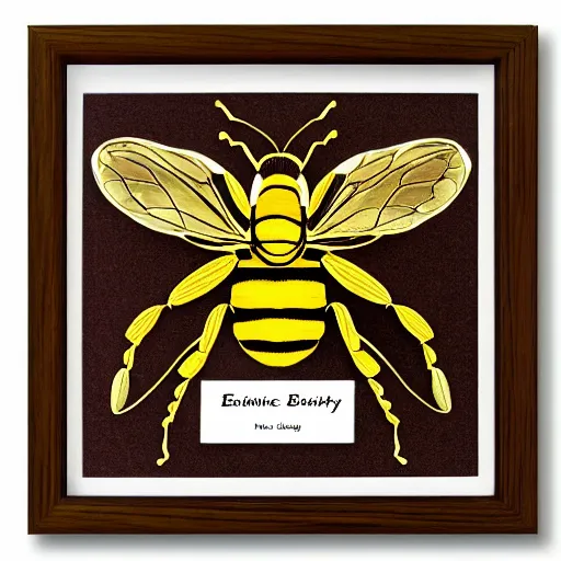 Image similar to scientific framed 🐝, entomology specimen, hd,