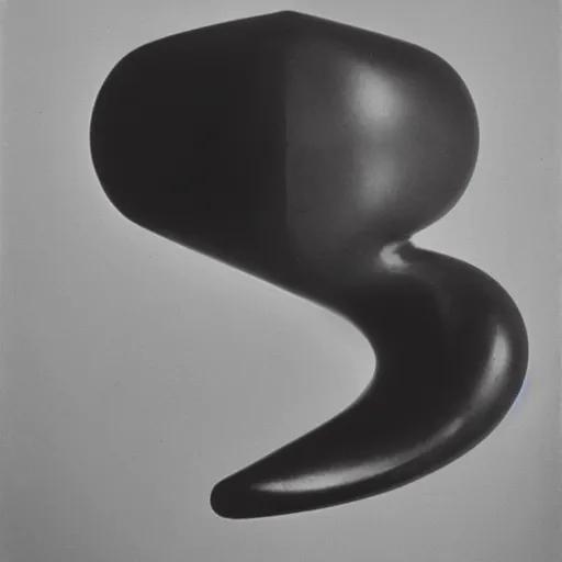 Image similar to a vacuum designed by isamu noguchi, studio photograph, white background