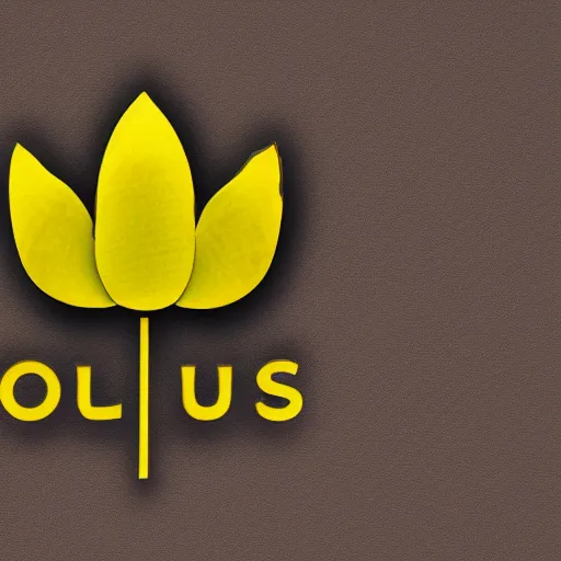 Image similar to company logo of a lotus flower with a leaf, professional