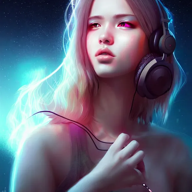 Prompt: epic professional digital art of 😚 🎧 😗 ⌚️, best on artstation, cgsociety, wlop, Behance, pixiv, astonishing, impressive, cosmic, outstanding epic, stunning, gorgeous, much detail, much wow, masterpiece