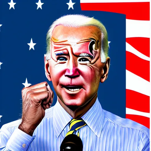 Prompt: joe biden as a clown