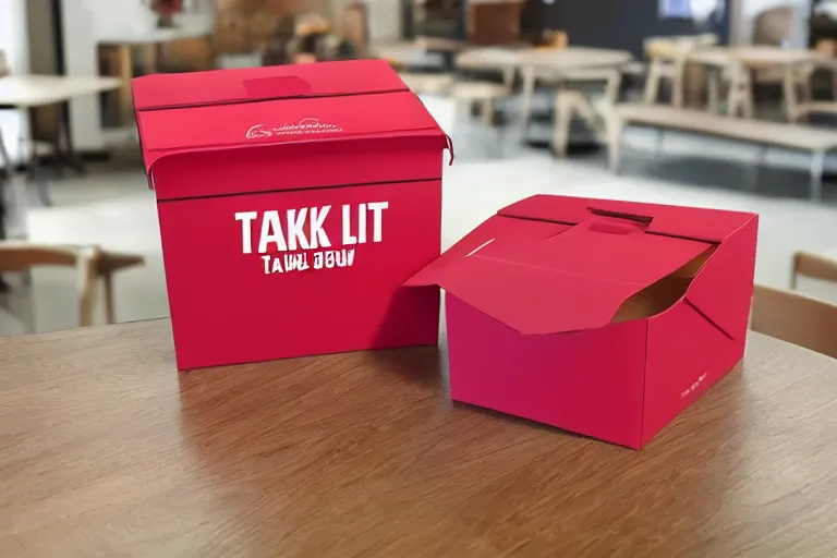 Image similar to a talking takeout box, arguing with a customer