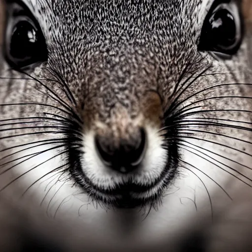 Image similar to a photo by bruce gilden of a squirrel politician, leica s, flash, high contrast, intricate, closeup of face, beautiful