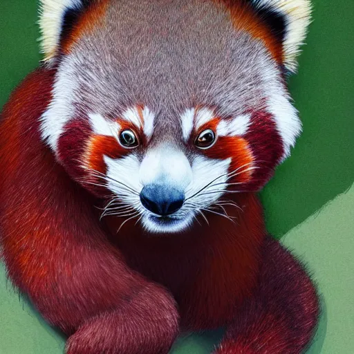 Prompt: highly detailed full body picture of a buddhist monk red panda in the style of Studio Ghibli, concept art, digital art, studio lightning, bright colors, intricate, masterpiece, photorealistic, hiperrealistic, sharp focus, high contrast, intricate, Artstation HQ, DeviantArt trending, 4k UHD, Unreal Engine 5