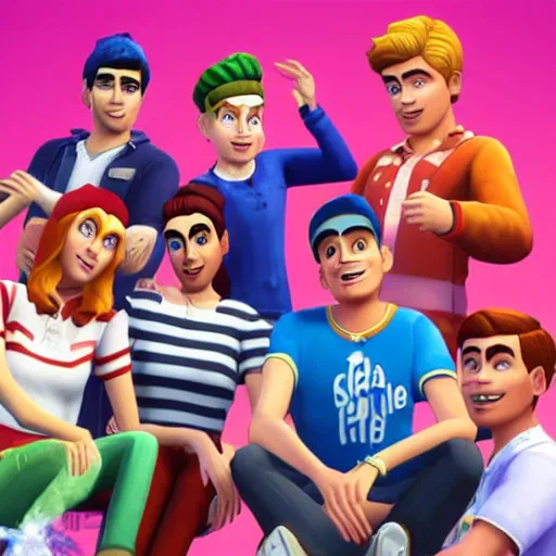 Prompt: Archie Andrews as a playable character in The Sims 4