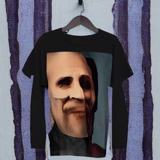 Image similar to a shirt with a face